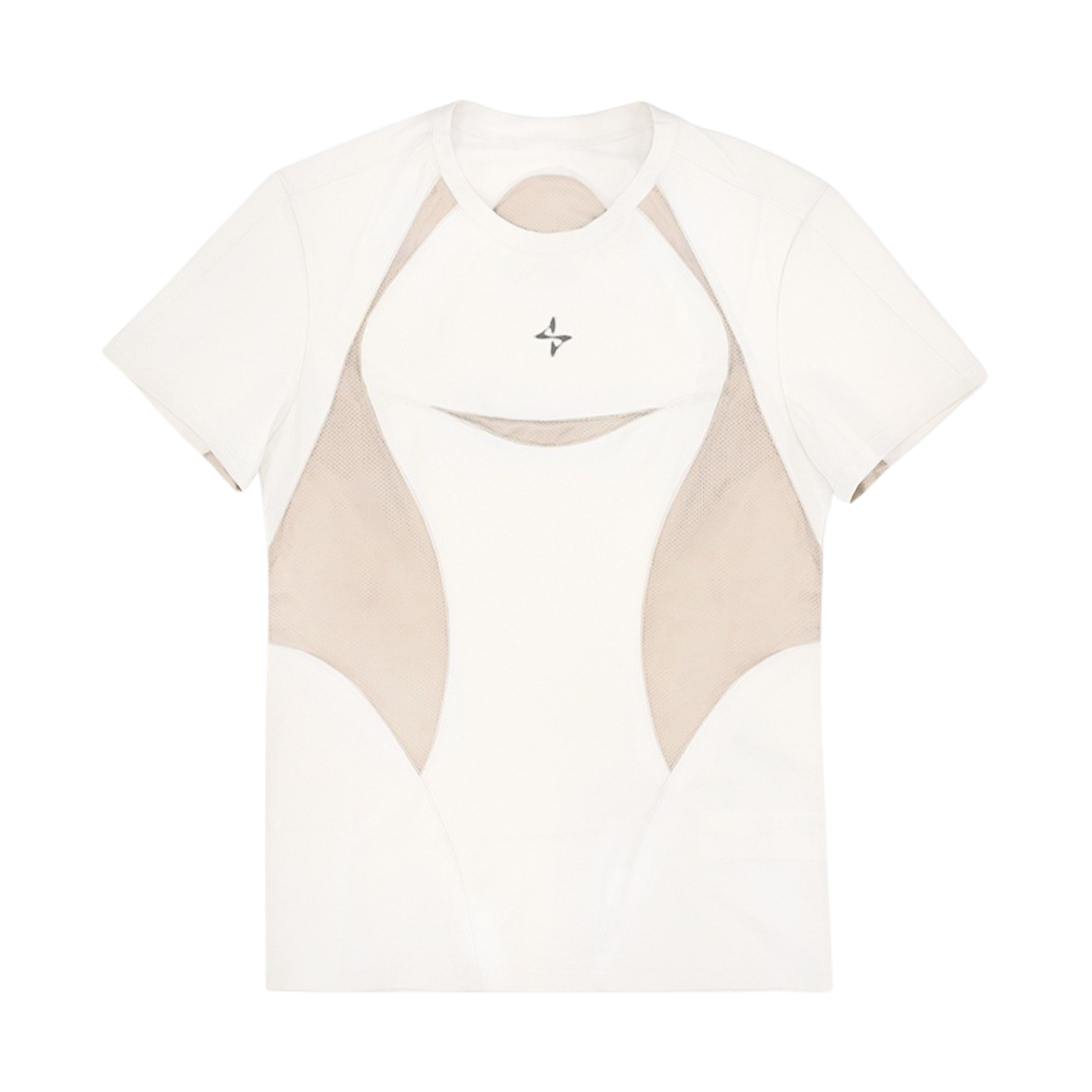 BLR24SSTS06 BLR Mesh Cut Short Sleeve Ivory