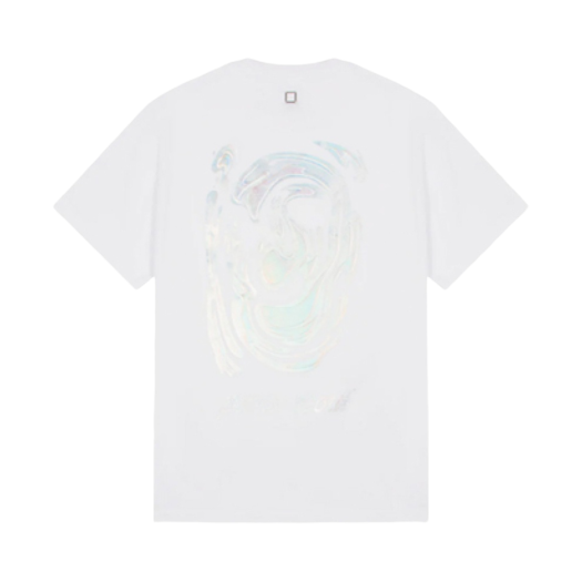 Wooyoungmi Metallic Graphic T-Shirt White - 24FW