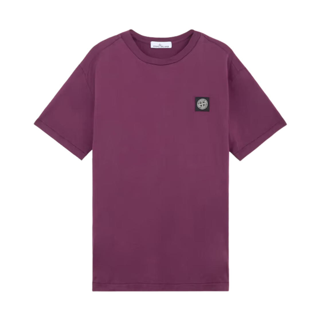811524113-V0011 Stone Island 24113 60/2 Cotton Jersey Slim Fit Short Sleeve T-Shirt Burgundy - 24FW