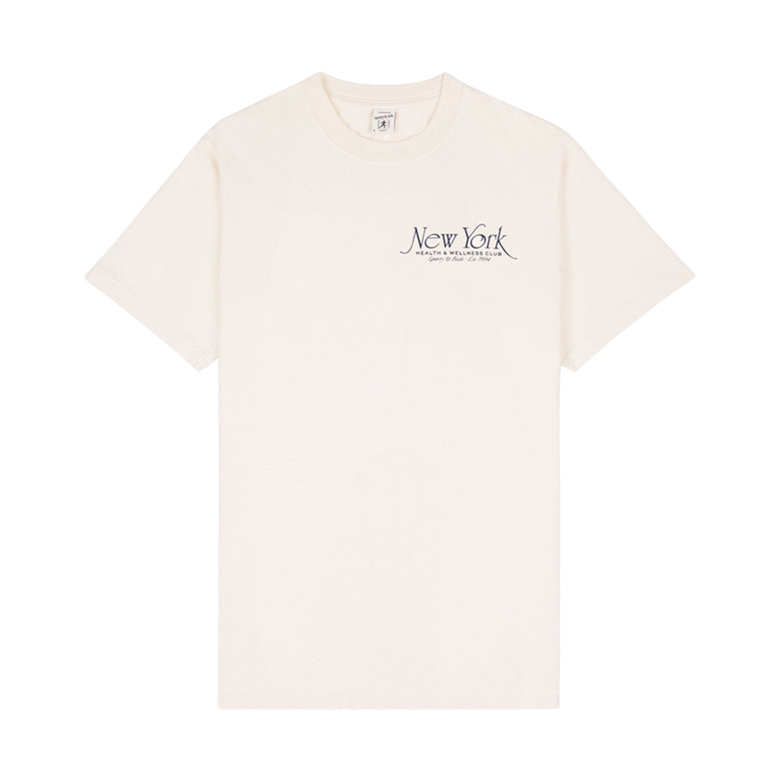 TO042S409NC Sporty & Rich NY 94 T-Shirt Cream Navy