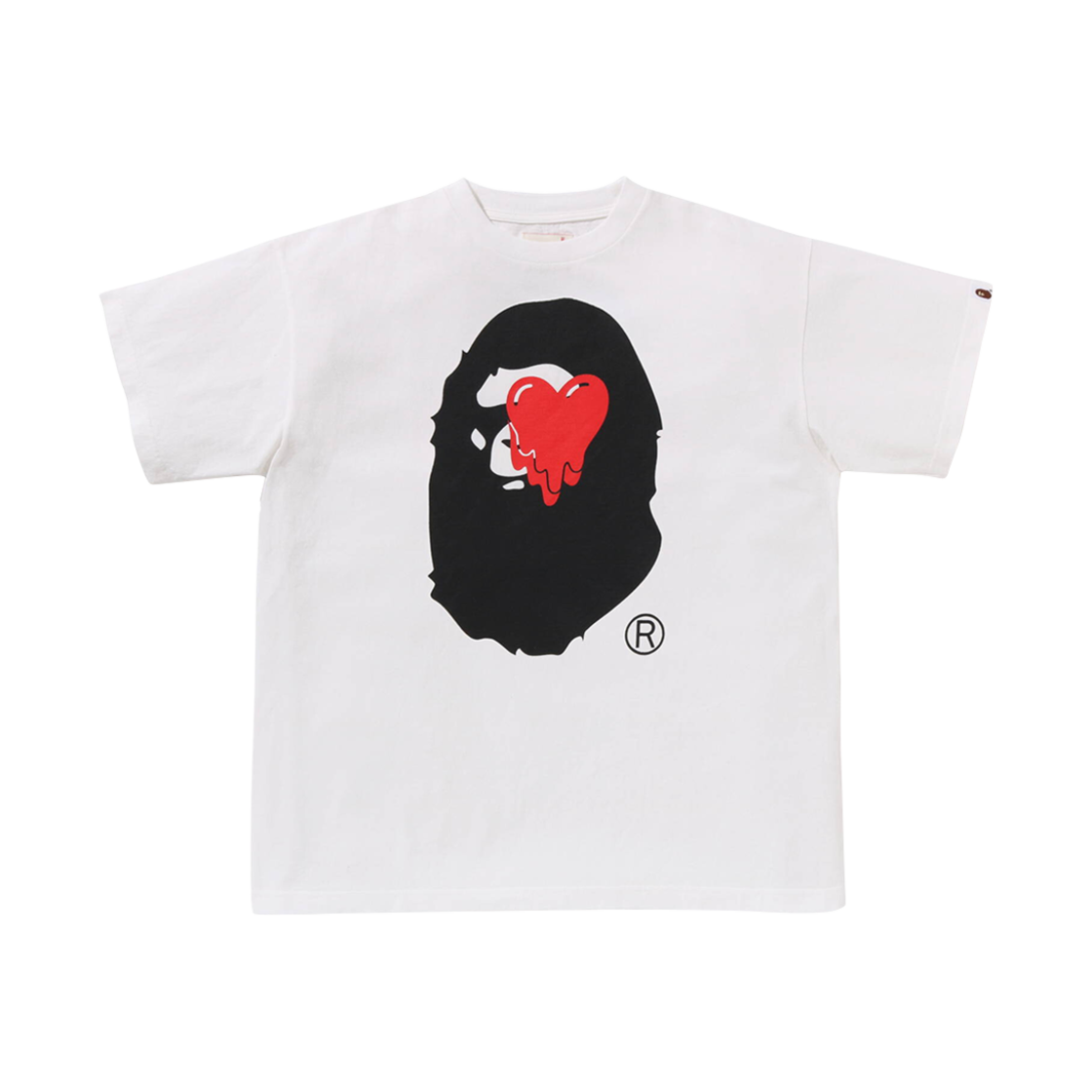 - BAPE x Emotionally Unavailable Ape Head T-Shirt White