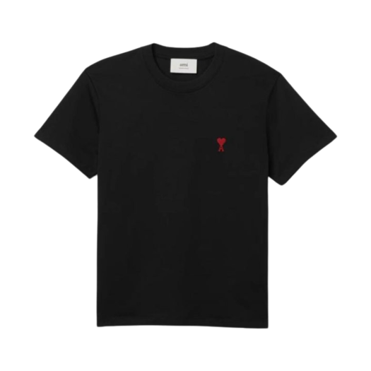 AMI de Coeur Oragnic Cotton Jersey T-Shirt Black - 25SS