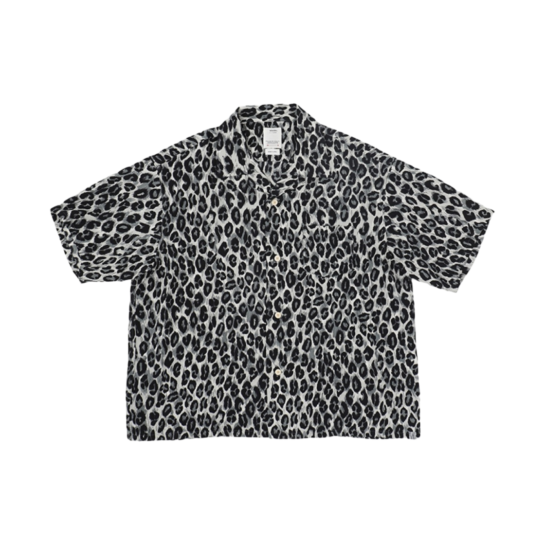 비즈빔 크로스비 셔츠 숏슬리브 치리맨 레오파드 그레이 - 23SS(Visvim Crosby Shirt S/S Chirimen Leopard Grey - 23SS) - 1