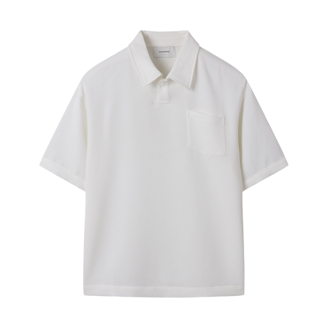 C9TAM25511WHX Customellow Outlet Basic Polo White