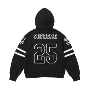Supreme Sport Zip Up Hooded Sweater Black - 25SS