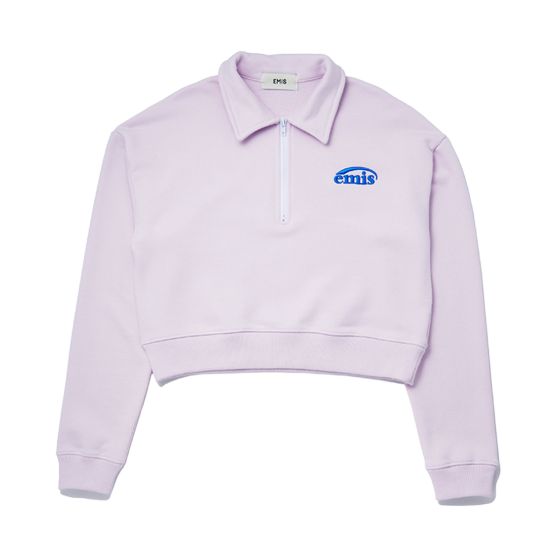 (W) 이미스 뉴 로고 크롭 집업 라이트 퍼플 - 22SS((W) Emis New Logo Cropped Zip Up Light Purple - 22SS)
