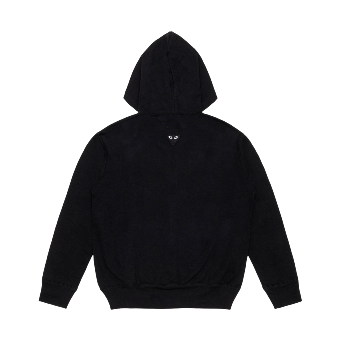 플레이 꼼데가르송 백 프린트 블랙 하트 집업 후드 블랙(Play Comme des Garcons Back Printed Black Heart Zip-Up Hoodie Black)
