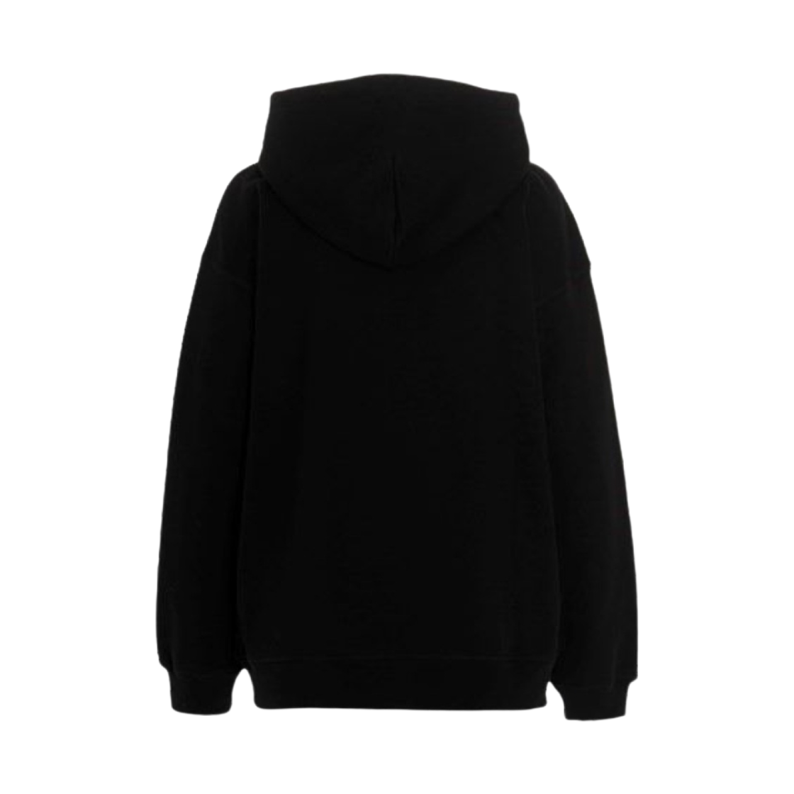 (W) 가니 소프트웨어 이솔리 오버사이즈 집 후디 블랙((W) Ganni Software Isoli Oversized Zip Hoodie Black) - 2