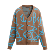 Zara x Andersson Bell Striped Jacquard Cardigan Sand