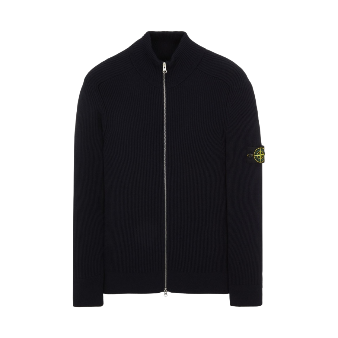 스톤 아일랜드 519C2 울 지퍼 가디건 네이비 블루 - 22FW(Stone Island 519C2 Wool Zipped Cardigan Navy Blue - 22FW) - 1