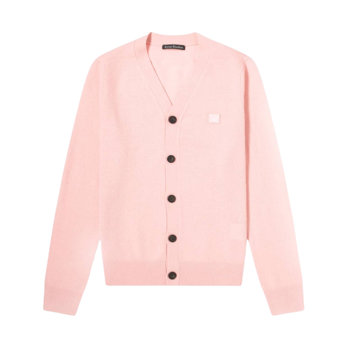 아크네 스튜디오 케베 페이스 브이넥 가디건 블러쉬 핑크(Acne Studios Keve Face V-Neck Cardigan Blush Pink) - 1
