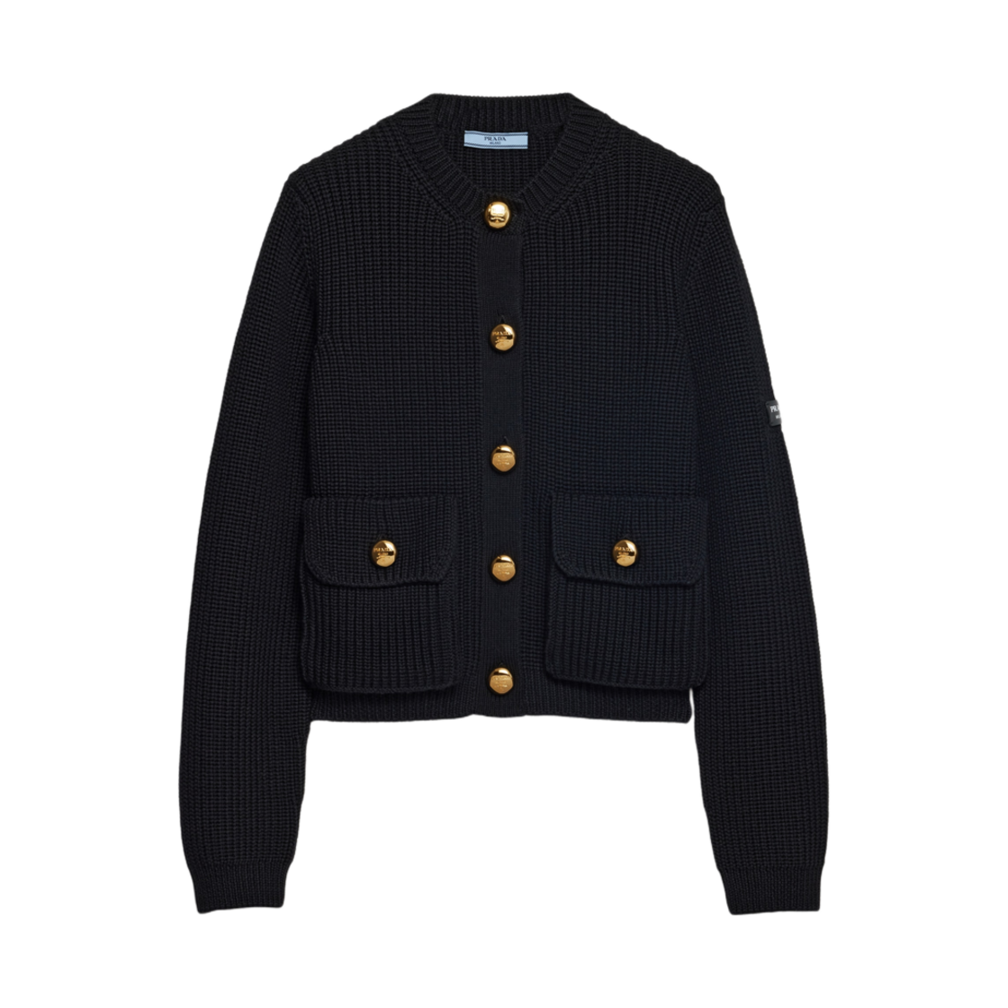 【送料&関税込】Prada Black Sequins Cardigan a_1c0363b776b648c6b1449ca72b8a