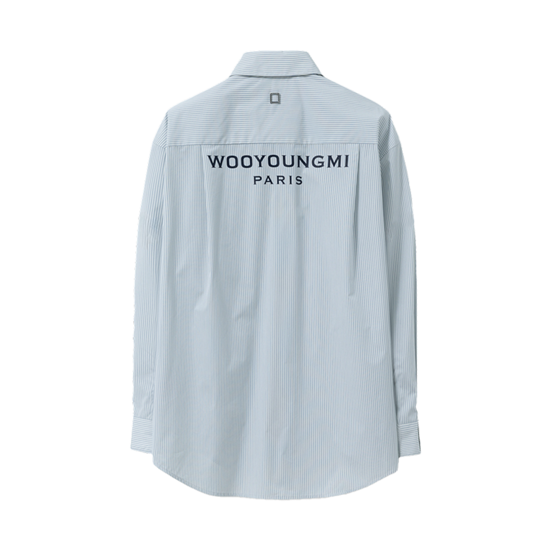 우영미 코튼 백로고 셔츠 블루 - 25SS(Wooyoungmi Cotton Back Logo Shirt Blue - 25SS)