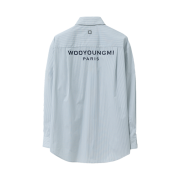 Wooyoungmi Cotton Back Logo Shirt Blue - 25SS