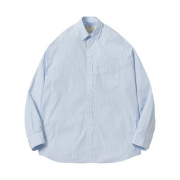 Pottery Big Shirt Sax Stripe