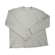 Nonnod Finger Hole Henry Neck T-Shirt Oatmeal