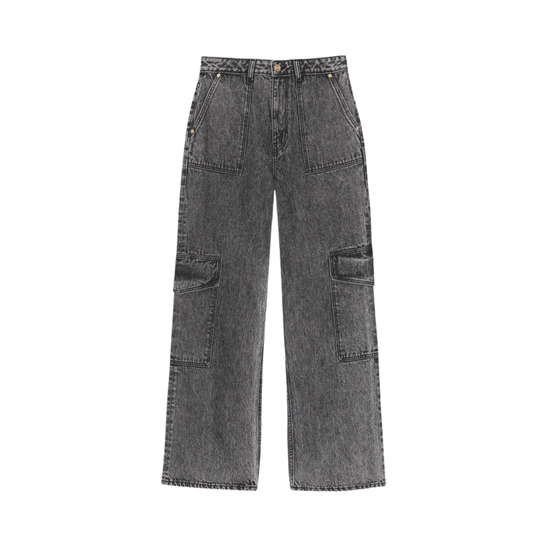 J1360-055 (W) Ganni Denim Angi Jeans Black Washed