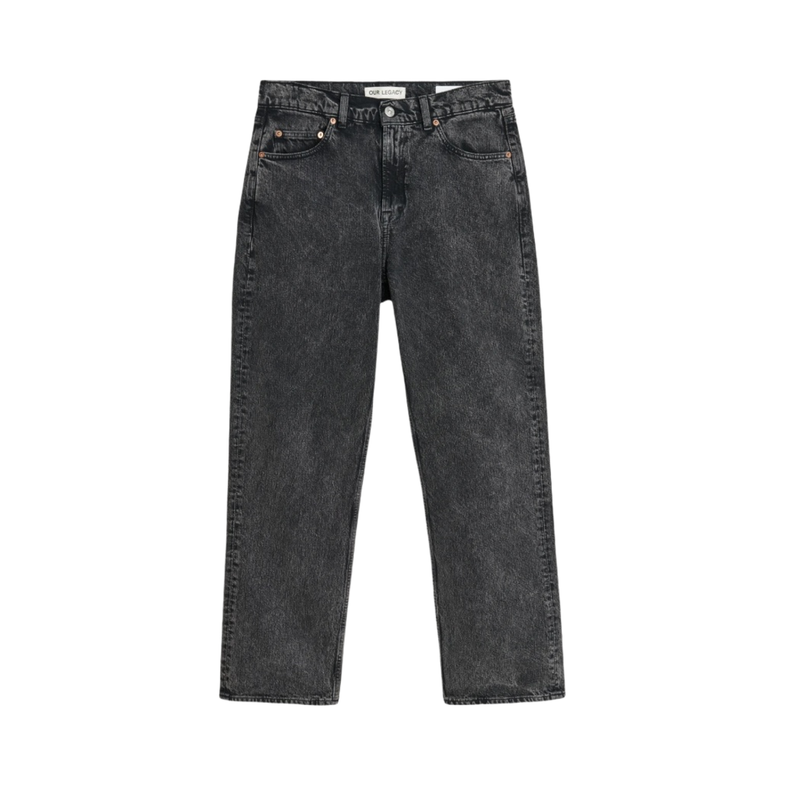M4235FOB Our Legacy Formal Cut Overdyed Black Chain Twill