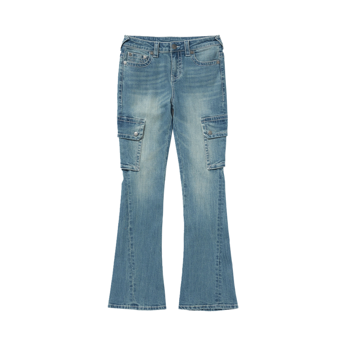 TRA2DPW005NWI True Religion Signature Bootcut Pants Washed Indigo