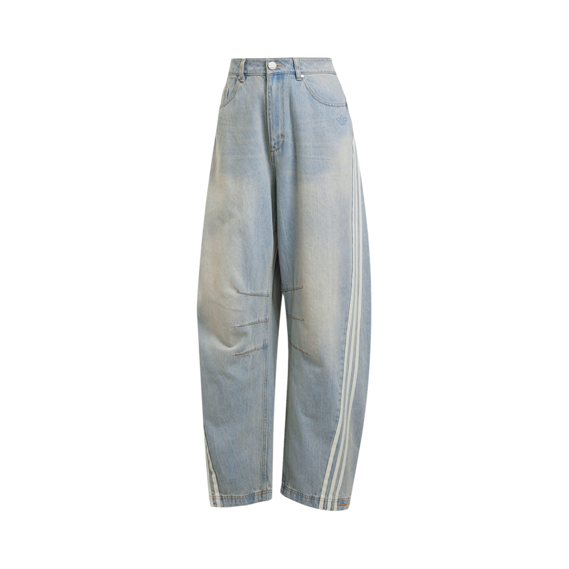 JX9212 (W) Adidas Adilenium Season 3 Banana Fitted Washed Denim Pants Blue - KR Sizing