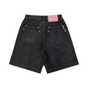 Vandy The Pink Double Pocket Denim Shorts Black
