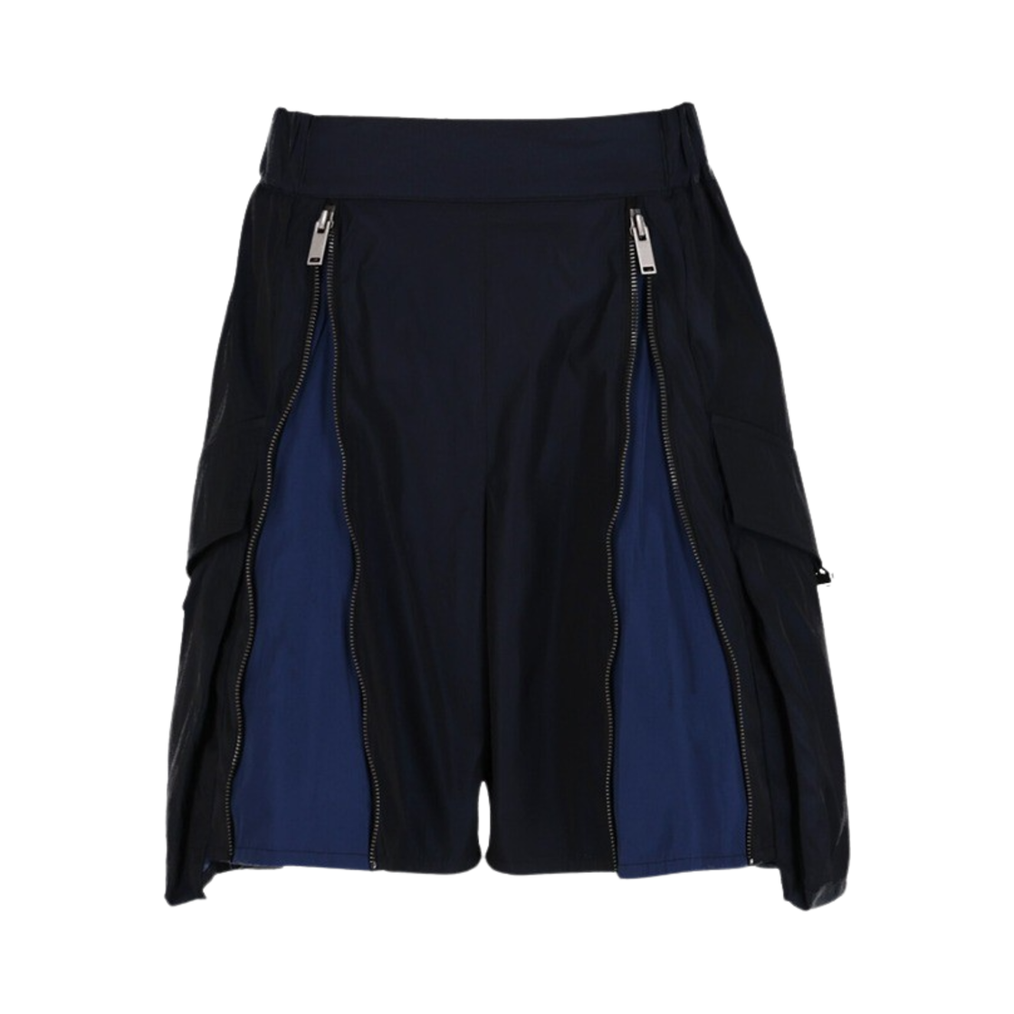쿄 우먼 유틸리티 더블 집 버뮤다 쇼츠 네이비(KYO Women Utility Double Zip Bermuda Shorts Navy)