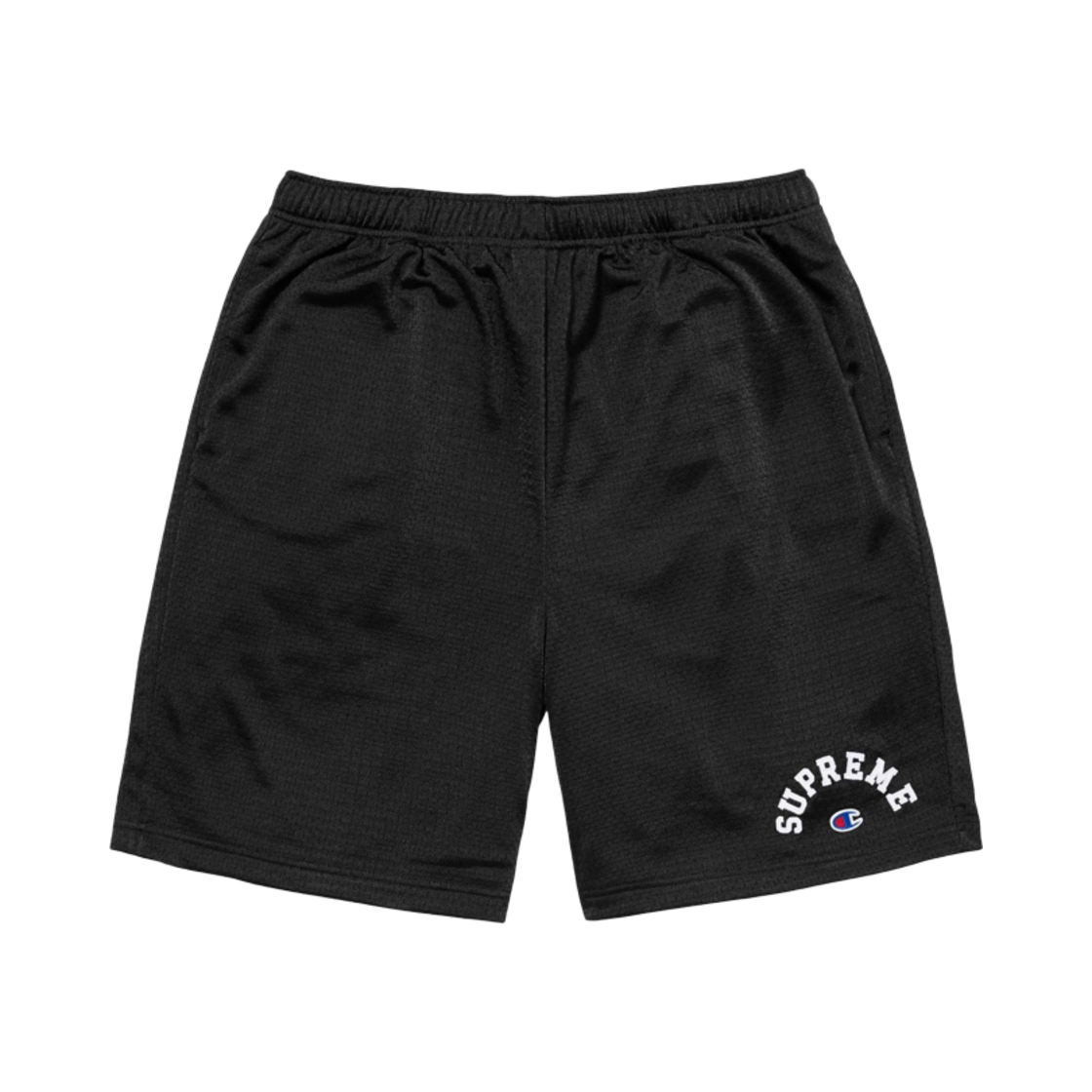 슈프림 x 챔피온 메쉬 쇼츠 블랙 - 24SS(Supreme x Champion Mesh Short Black - 24SS)