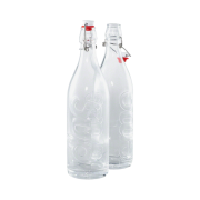 Supreme Swing Top 1.0L Bottle Clear (Set of 2)