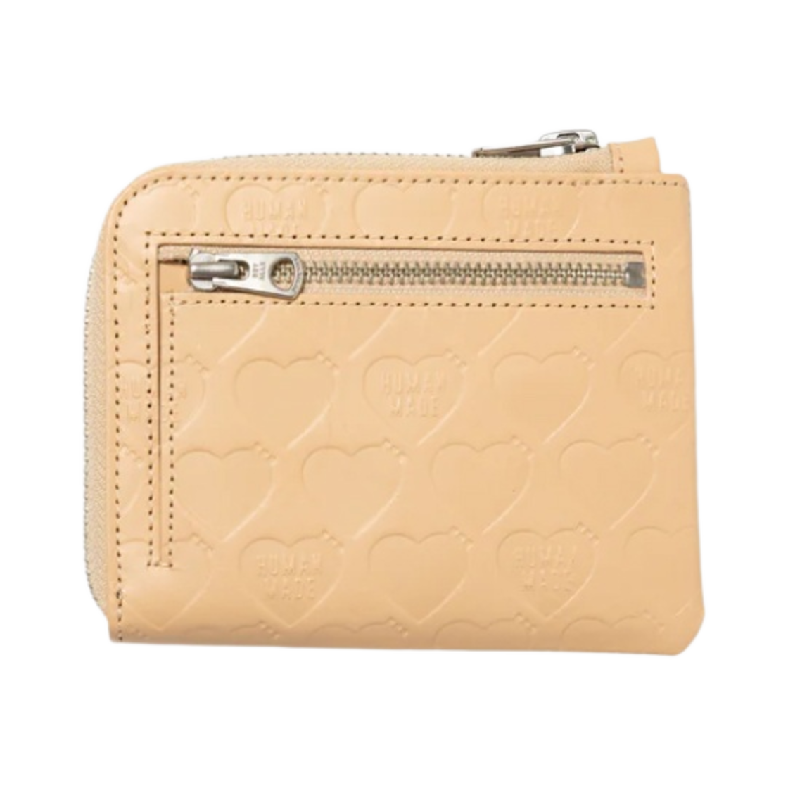 휴먼 메이드 레더 집 월렛 베이지(Human Made Leather Zip Wallet Beige) - 2