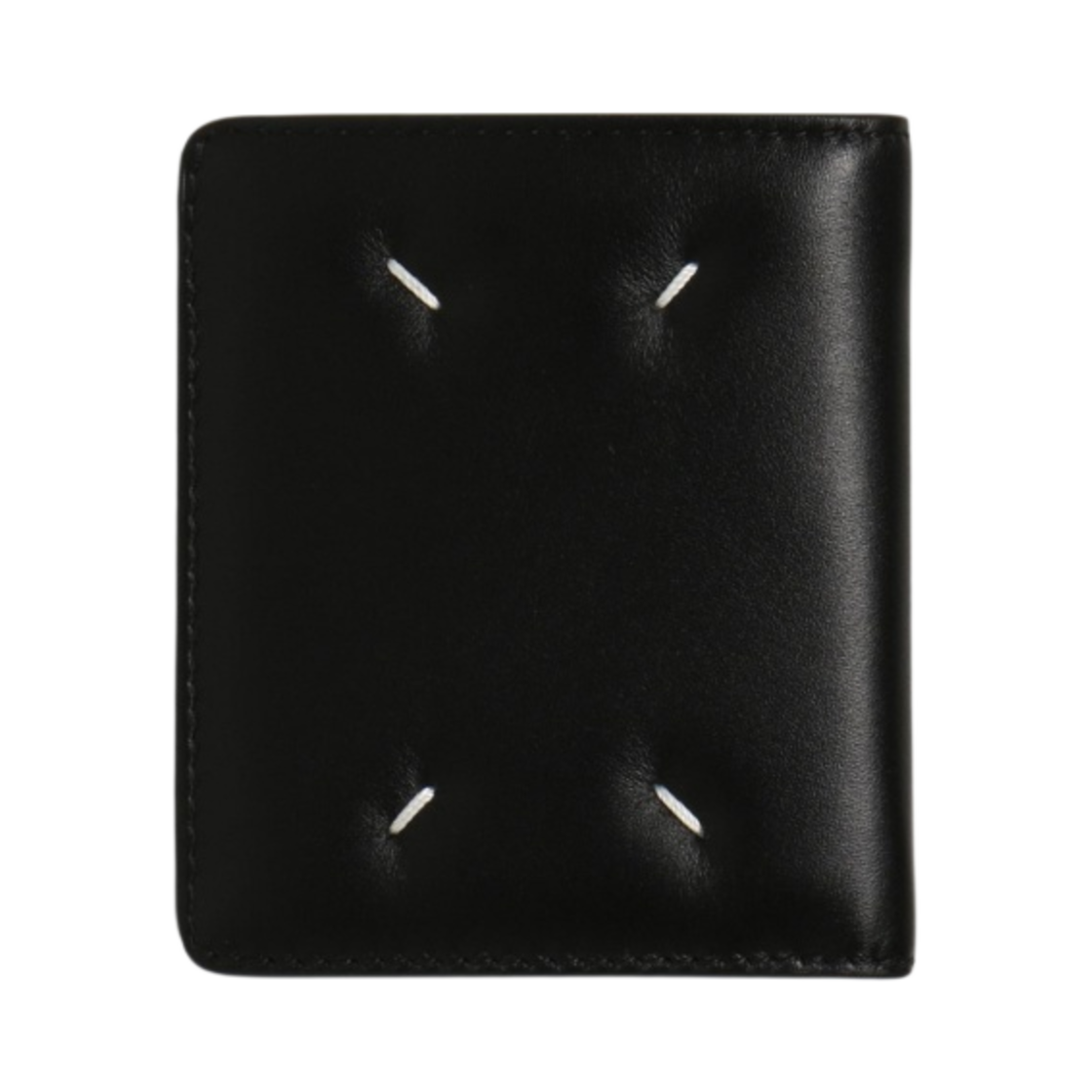 메종 마르지엘라 스티치 카프스킨 반지갑 블랙