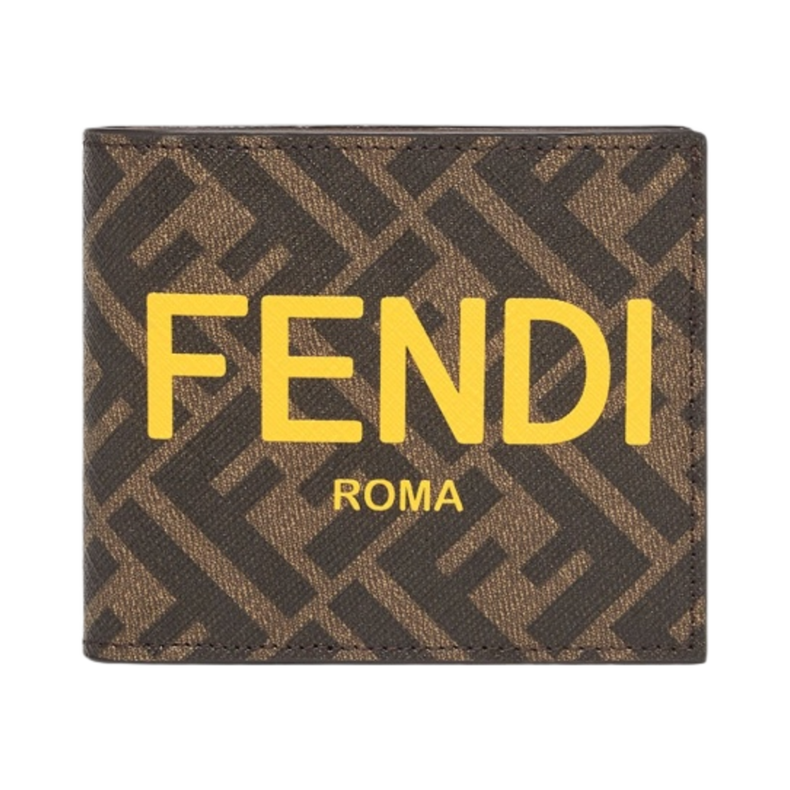 펜디 패브릭 코인 컴파트먼트 반지갑 브라운(Fendi Fabric Coin Compartment Bi-Fold Wallet Brown) - 1