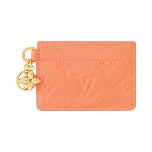 Louis Vuitton LV Charms Card Holder Monogram Empreinte Apricot