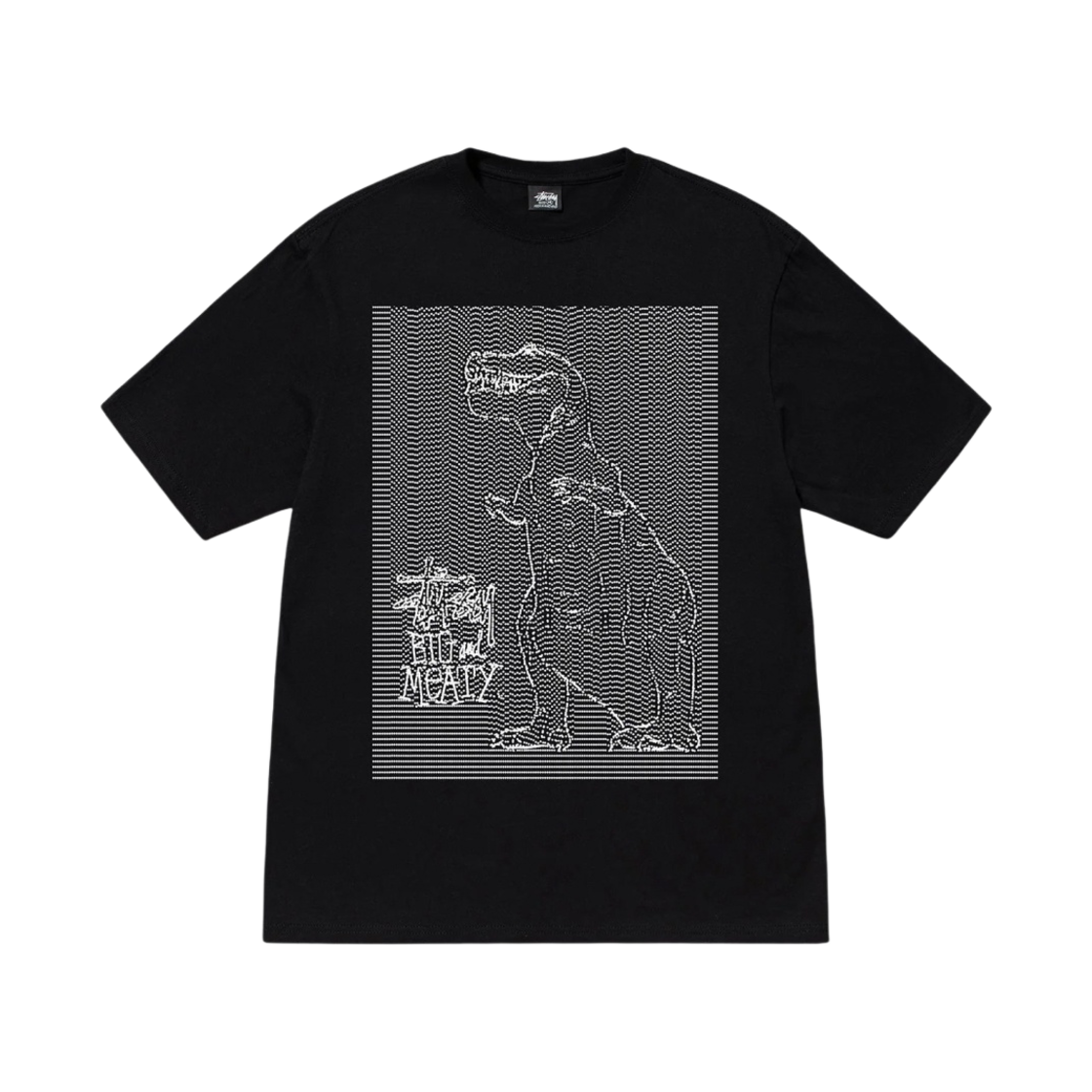 스투시 닷 & 룹스 티셔츠 블랙