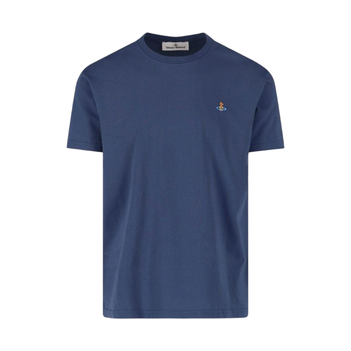 3G010006-J001M-K416 Vivienne Westwood Classic Logo T-Shirt Blue - 대표 이미지 #1