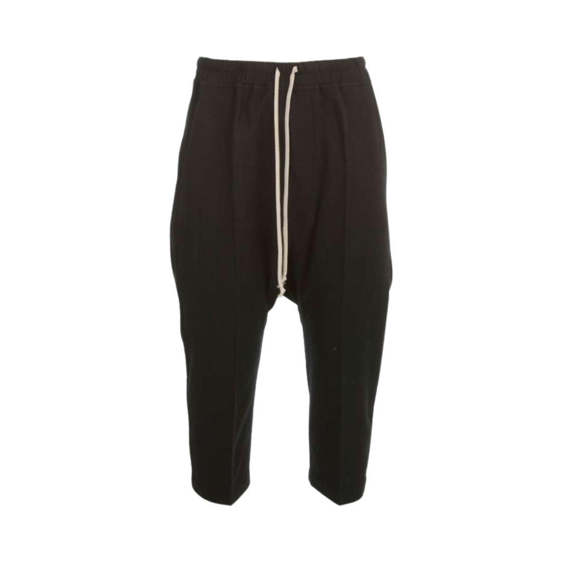 RU02A5381-WCF-09 Rick Owens Drawstring Cropped Pants Black