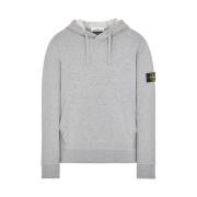 Stone Island 64151 Cotton Fleece Hooded Sweatshirt Melange Grey - 22SS