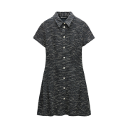 (W) Zara Mini Structured Dress Blue White