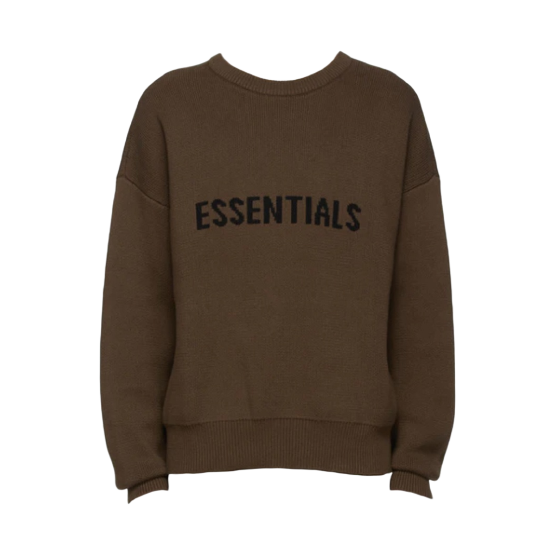 에센셜 니트 스웨터 브라운/레인 드럼 - 에센스 한정