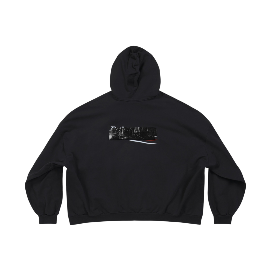 발렌시아가 개퍼 후드 라지 핏 블랙(Balenciaga Gaffer Hoodie Large Fit Black) - 2