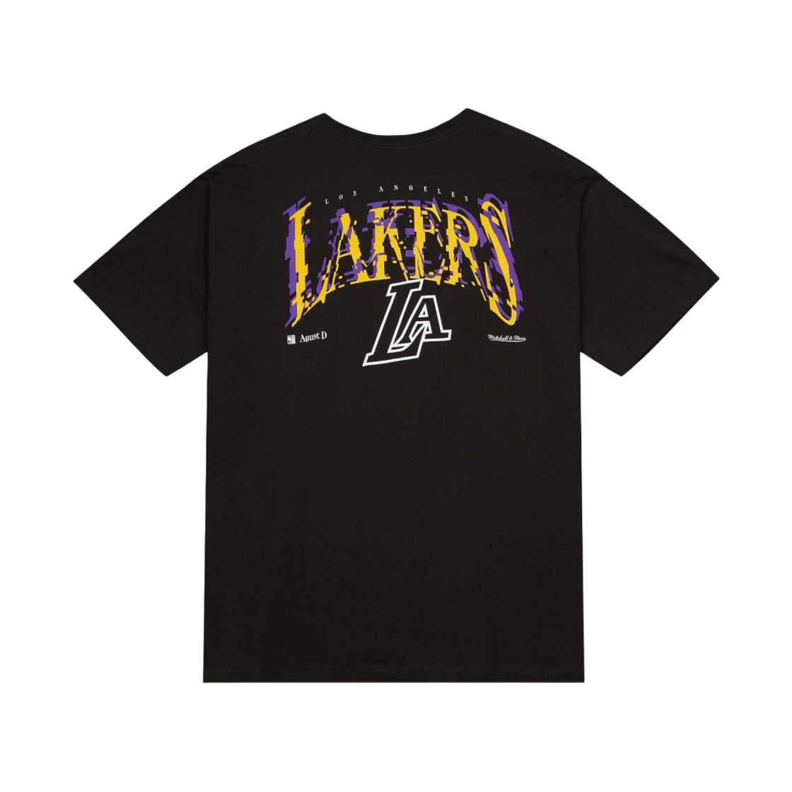 미첼앤네스 x 슈가 글리치 티셔츠 로스앤젤레스 레이커스 블랙(Mitchell & Ness x Suga Glitch T-Shirt Los Angeles Lakers Black)