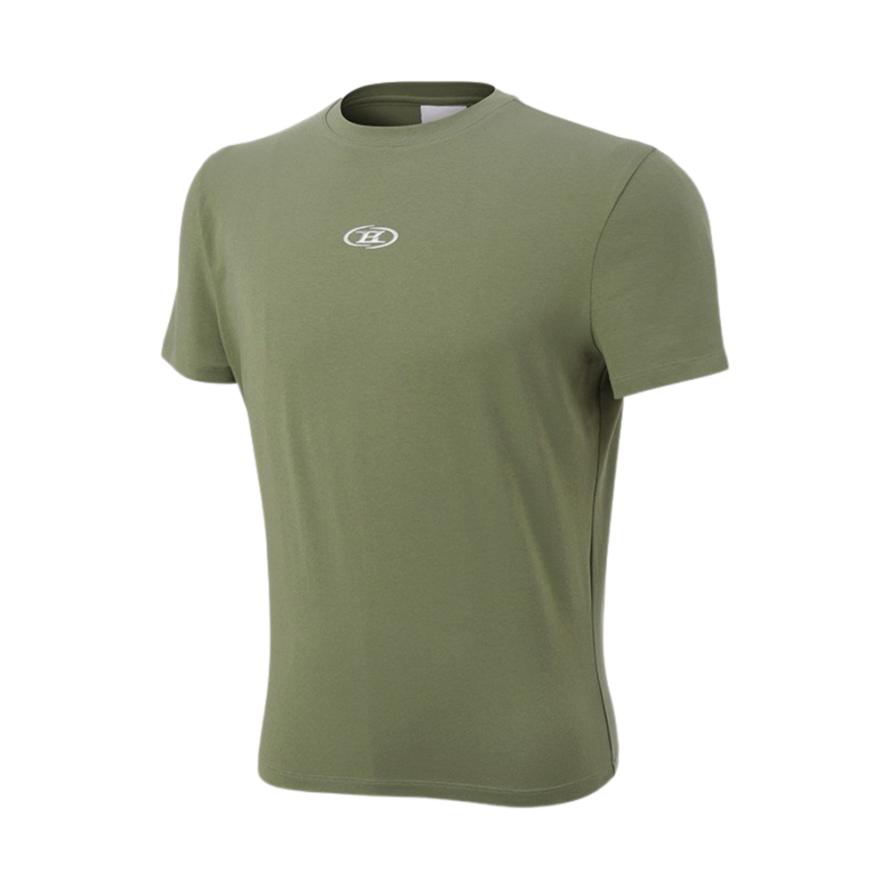 본투윈 실버 B 로고 머슬핏 티셔츠 카키(BORN TO WIN Silver B Logo Muscle Fit T-Shirts Khaki)