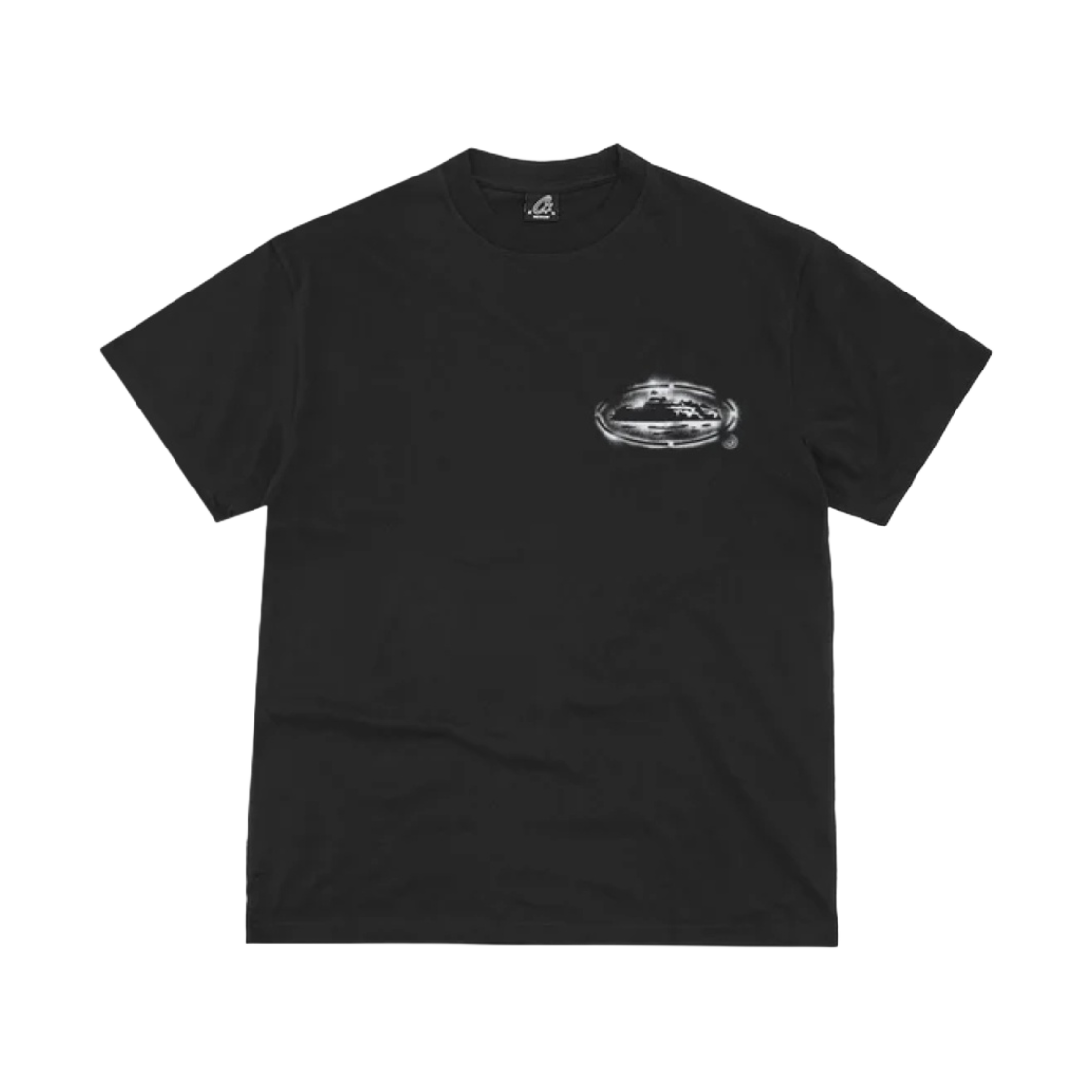코르테이즈 아일랜드 스텐실 티셔츠 뉴 블랭크 블랙(Corteiz Island Stencil T-Shirt New Blank Black)