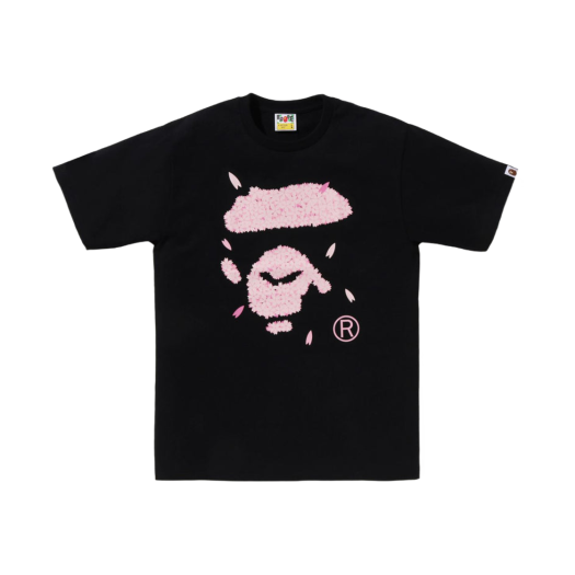 BAPE Sakura Ape Face T-Shirt Black