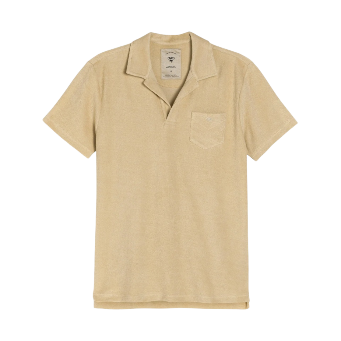 오에이에스 폴로 테리 셔츠 베이지(OAS Polo Terry Shirt Beige)