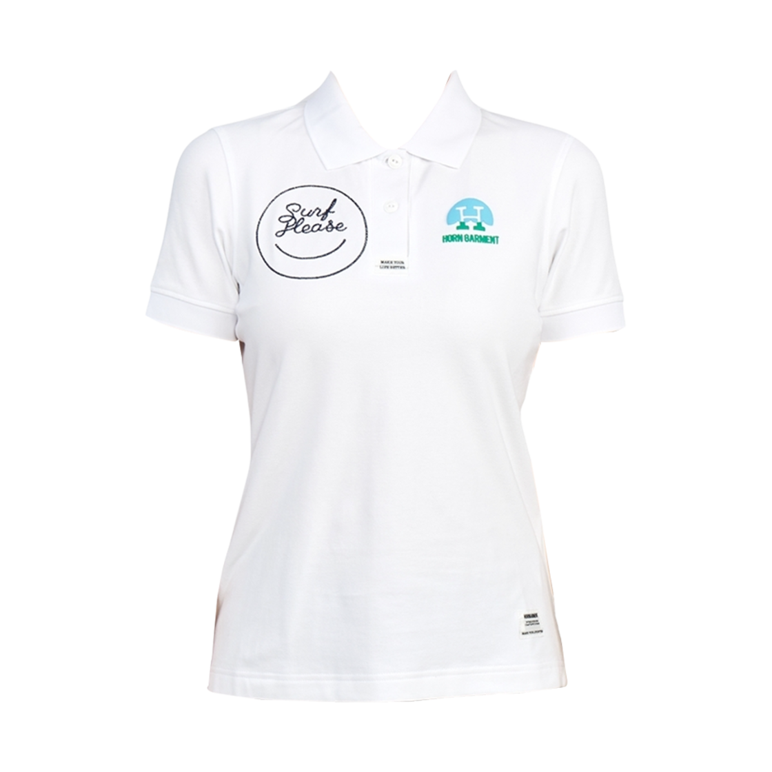 HCW-2A-AP17 (W) Horn Garment Golf Wear Polo T-Shirt White