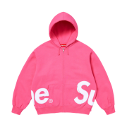 Supreme Big Logo Zip Up Hooded Sweatshirt Magenta - 25SS