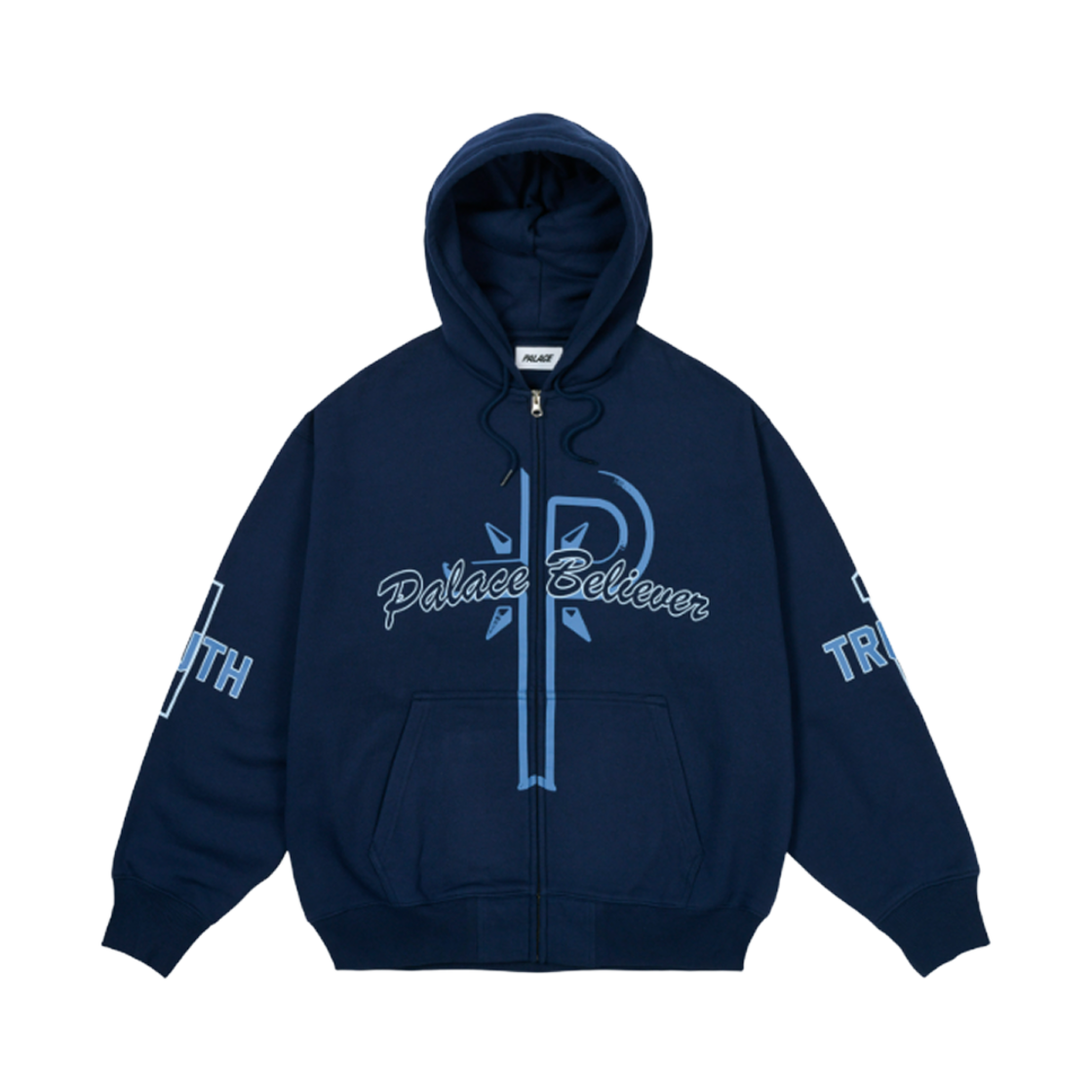 - Palace Believer Zip Hood Navy - 25SS
