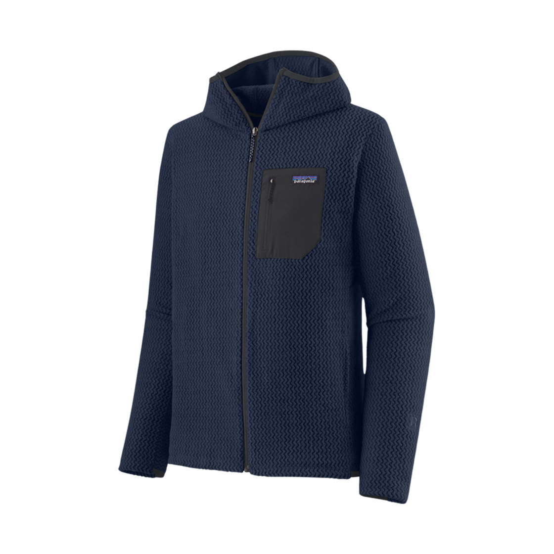 파타고니아 R1 에어 풀 집 후디 뉴 네이비