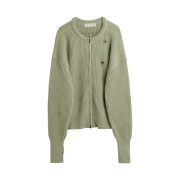 Our Legacy Zip Wrap Cardigan Refined Green Quotidian Wool