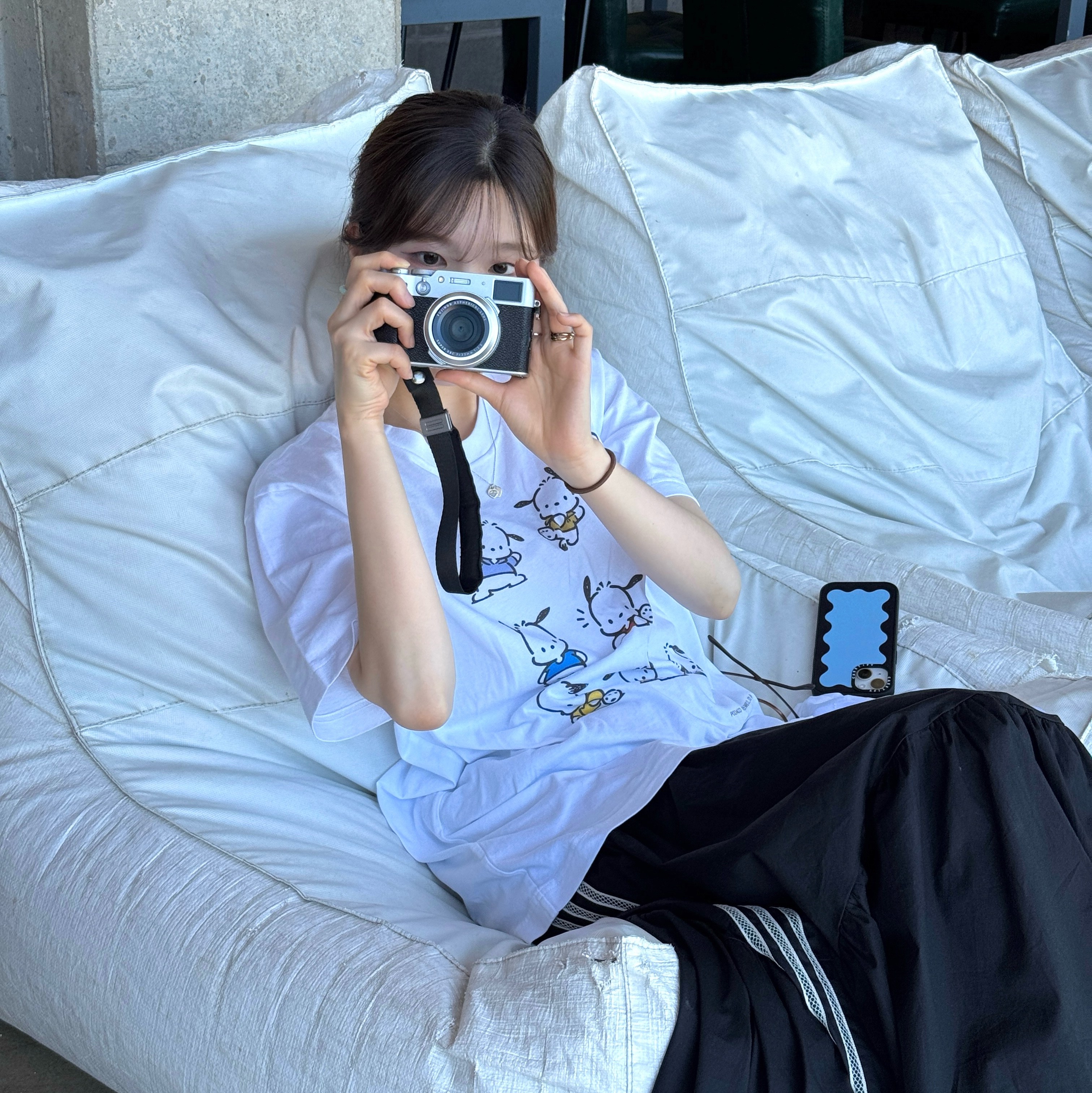 (W) Adidas Originals Summer Glow Skirt Black - KR Sizing, Oofos OOriginal Black 착용 스타일 - 2